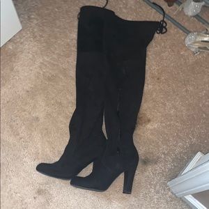 High black boots